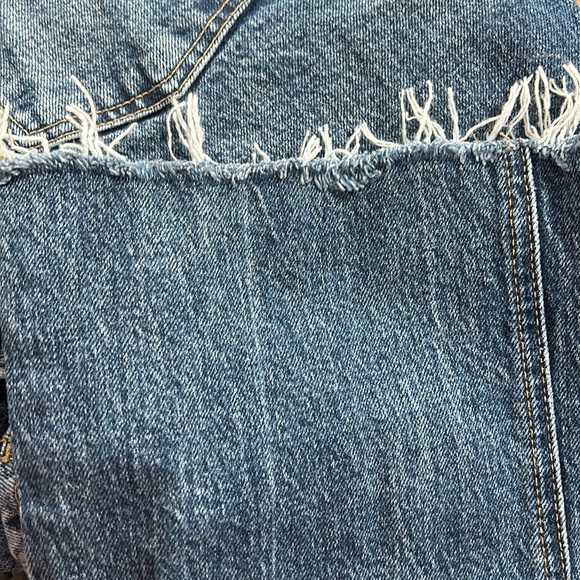 Free People X We The Free French Girl Slight Flare Button Fly denim jeans sz 26 - Picture 12 of 14